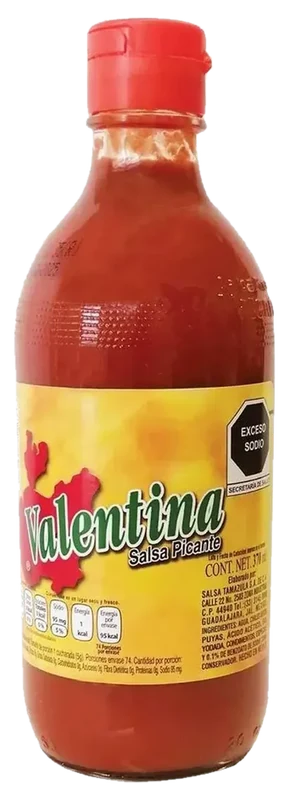 Salsas picantes mexicanas Valentina Etiqueta Roja