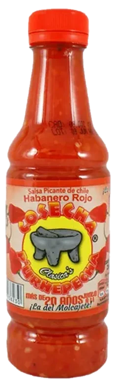 Salsas picantes mexicanas Purépecha Habanero Rojo