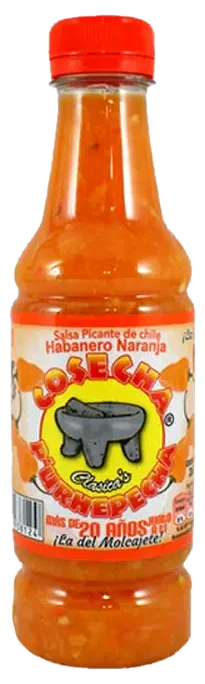 Salsas picantes mexicanas Purépecha Habanero Naranja