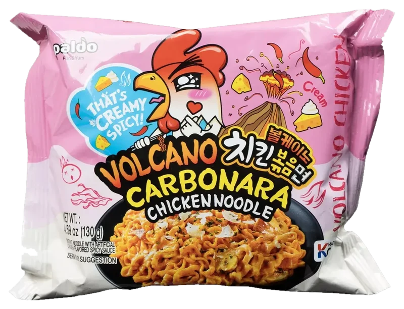 Ramen Paldo y Arih Volcano Carbonara