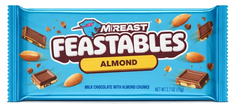 Chocolates Feastables MrBeast Almendra