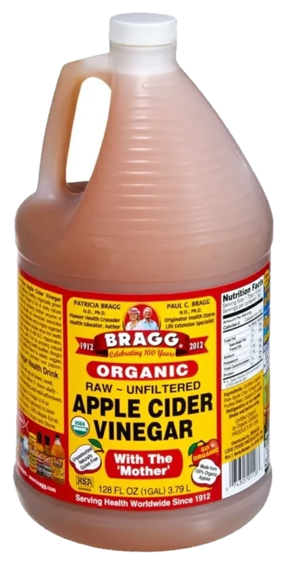 Vinagre de manzana Bragg Galón
