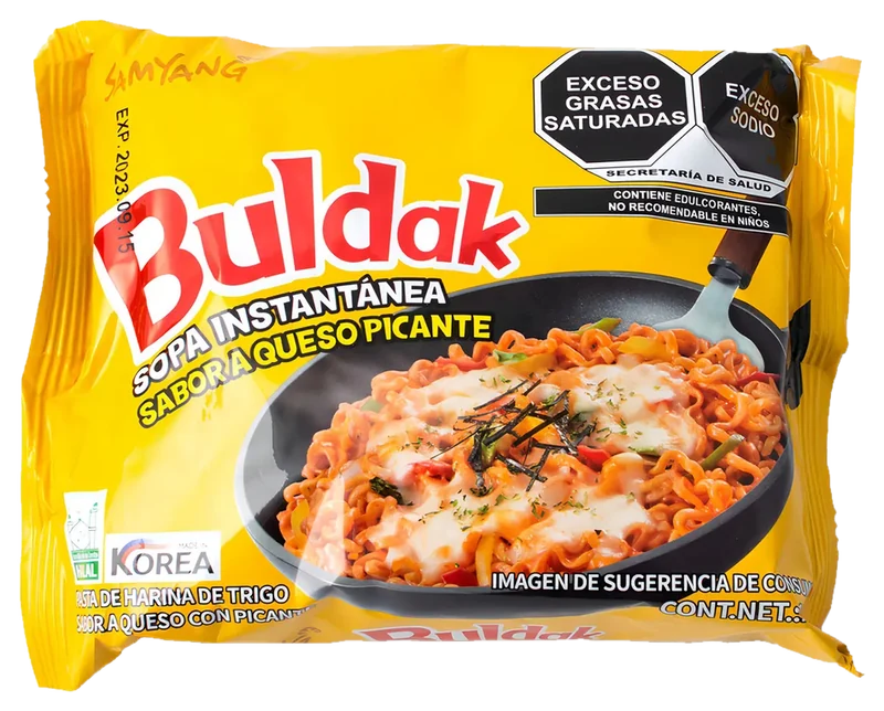 Ramen Buldak Cheese · Queso
